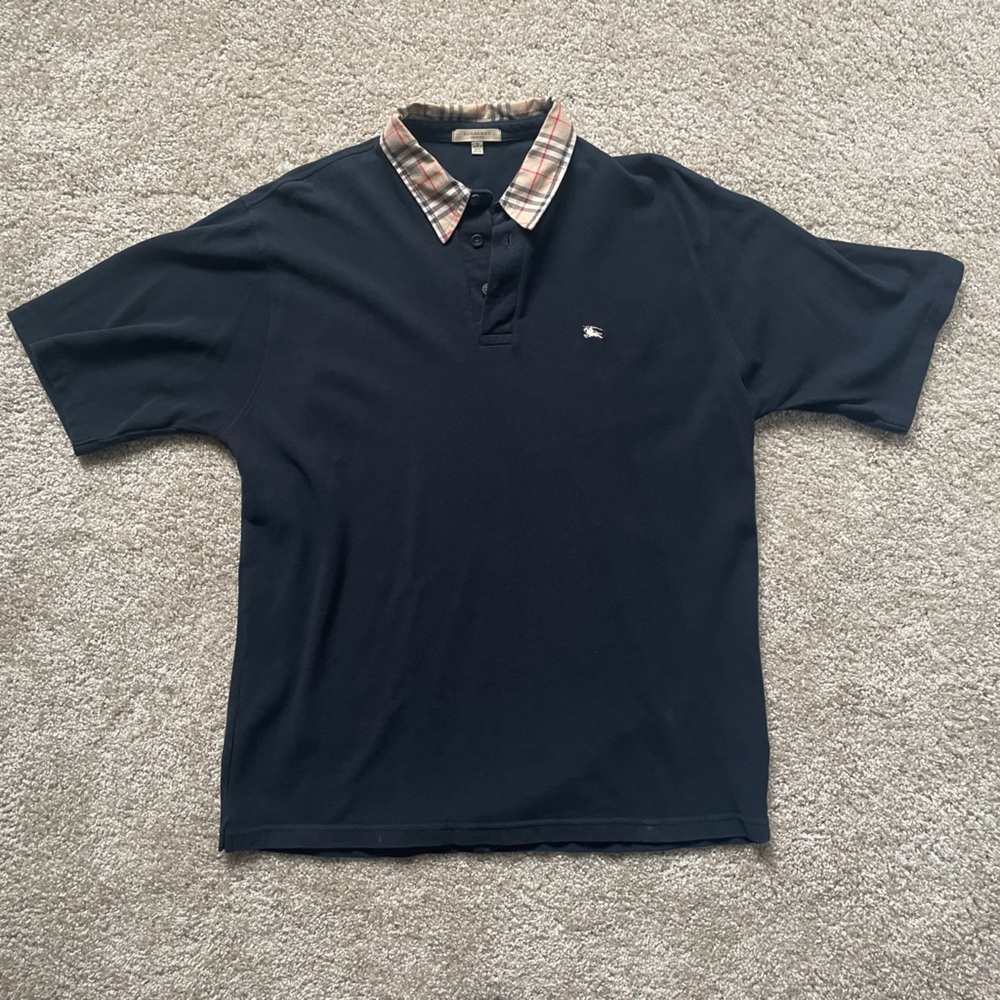 Burberry London mens L polo authentic
